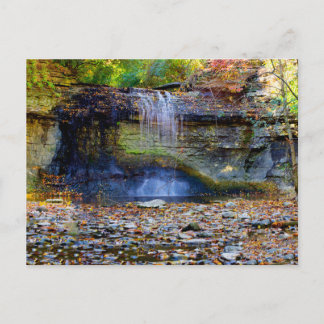 Millikin Falls in Autumn, Columbus, Ohio Briefkaart