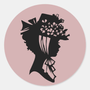 Millinery 28 zwarte roze sticker © Angel Honey 20