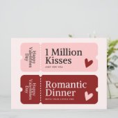 Million de Baisers et Dîner Carte Saint Valentin (Debout devant)