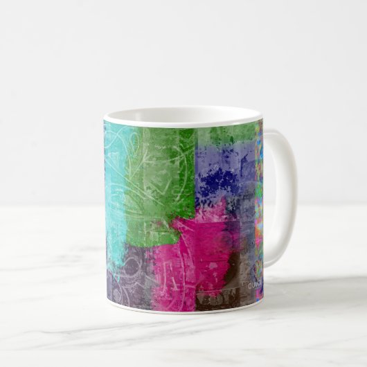 "Million Dollar Dreams" abstract art coffee mug (Devant droit)