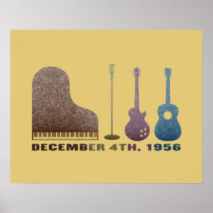 Million Dollar Quartet Instruments - Color Poster