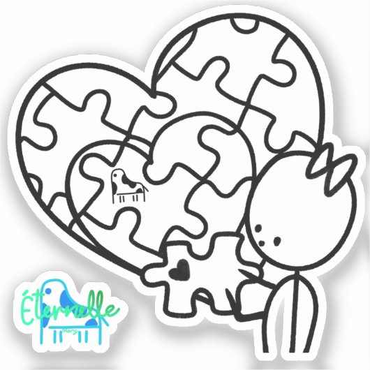 Million Piece Jigsaw Sticker (Voorkant)