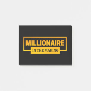 MILLIONAIRE IN DE MAAK POST-IT® NOTES