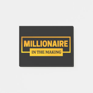 MILLIONAIRE IN DE MAAK POST-IT® NOTES