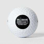 Millionaire Loading Please Wait Golfballen (Voorkant)