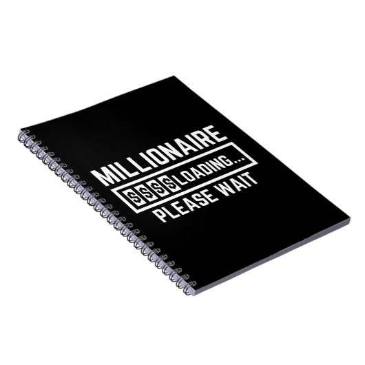 Millionaire Loading Please Wait Notitieboek (Rechterzijde)