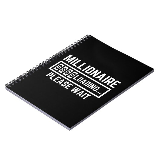 Millionaire Loading Please Wait Notitieboek (Linkerzijde)