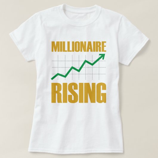 Millionaire opkomst van vrouwen t-shirt (Design voorkant)