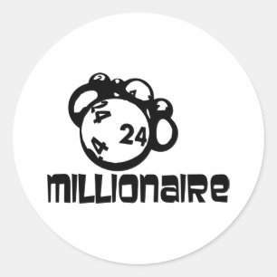Millionaire Ronde Sticker