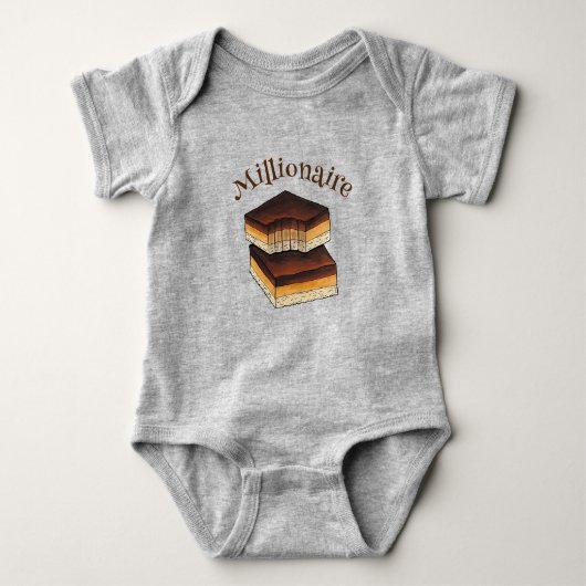 Millionaire's Shortbread Caramel Squares Slice Romper (Voorkant)