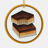 Millionaire's Shortbread Caramel Squares UK Food Keramisch Ornament (Voorkant)