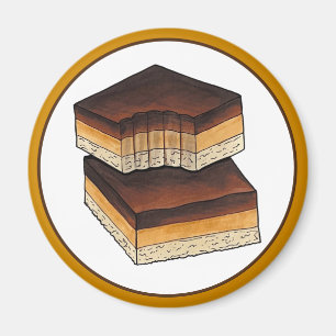 Millionaire's Shortbread Caramel Squares UK Food Magneet