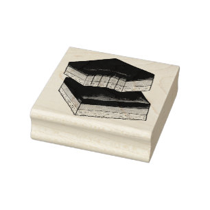 Millionaire's Shortbread Caramel Squares UK Food Rubberstempel