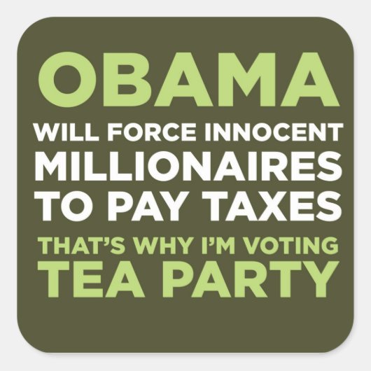 Millionaires Vierkante Sticker (Voorkant)