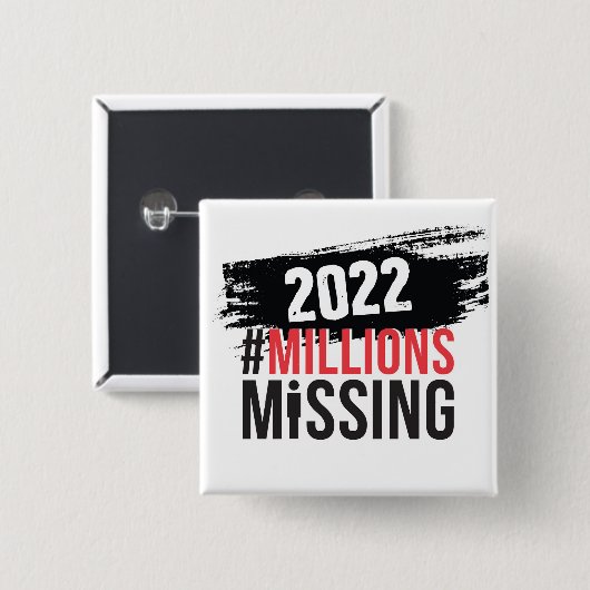 #MillionMissing 2022 logo Button (Voorkant /achterkant)