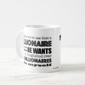 Millionnaire moyen de Palo Alto Coffee Mug (Devant gauche)
