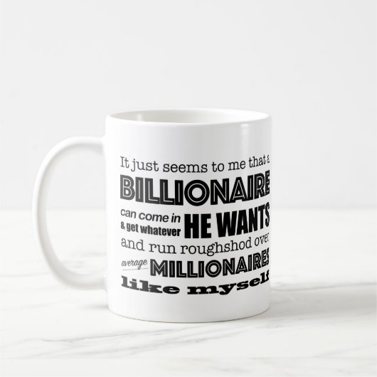 Millionnaire moyen de Palo Alto Coffee Mug (Gauche)