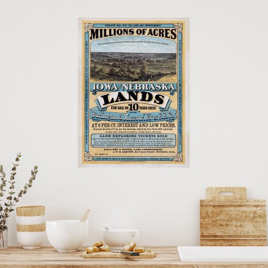 Millions d'acres à vendre - Affiche (Cuisine)