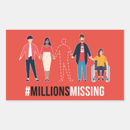 #MillionsMissin mensen sticker