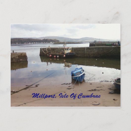 Millport, eiland Cumbrae - low-tide Briefkaart (Voorkant)