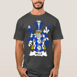 Mills Coat of Arms Family Crest T-shirt