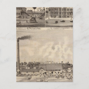 Mills en Lumberyard in Minnesota Briefkaart