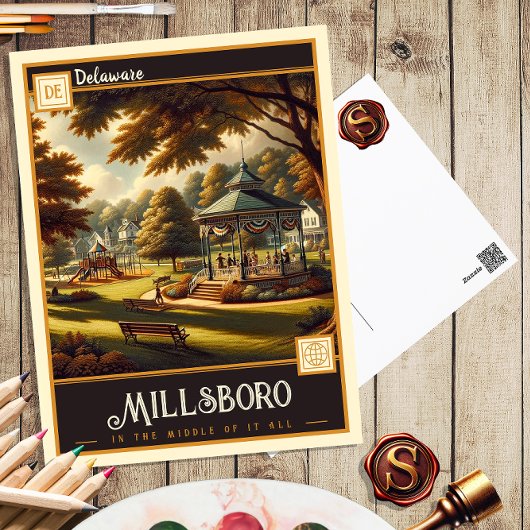 Millsboro, Delaware | Carte postale Vintage