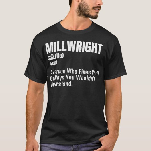 Millwright Design Definition Gift T-shirt (Voorkant)