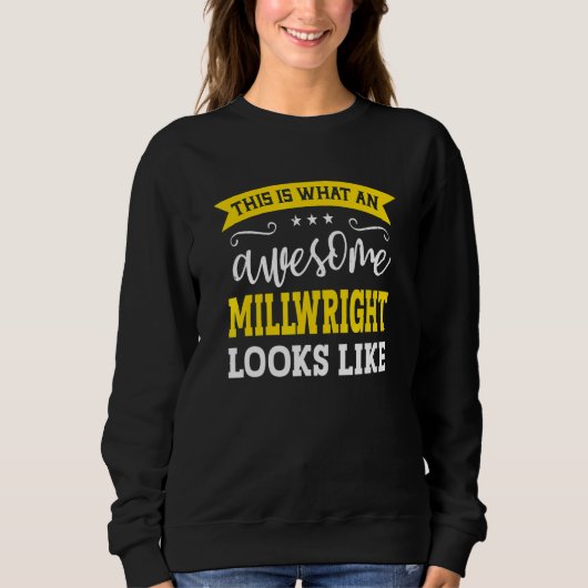 Millwright Job Title Employee Funny Worker Millwri Trui (Voorkant)