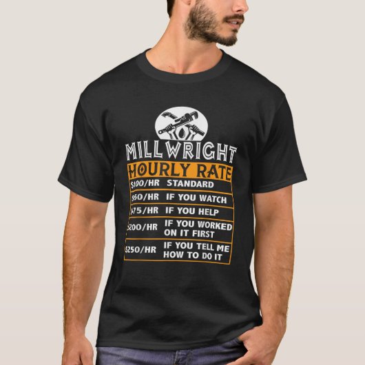 Millwright Uurtarief Job Matching Millwright GIF T-shirt (Voorkant)