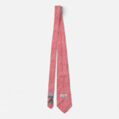 Milo Dale Pink op roze Silver Cupid Mannen Necktie Stropdas (Achterkant)