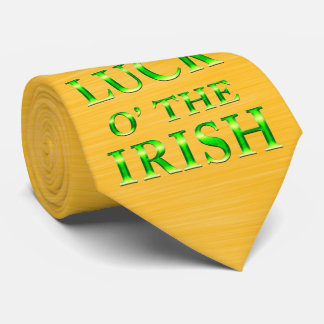 Milo Dale St Patrick's Gold Yellow Irish Man Strop Stropdas