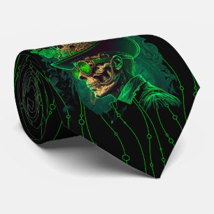 Milo Dale St Patrick's Skeleton Green Cravate masc