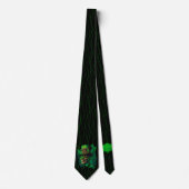 Milo Dale St Patrick's Skeleton Green Mannen Strop Stropdas (Voorkant)