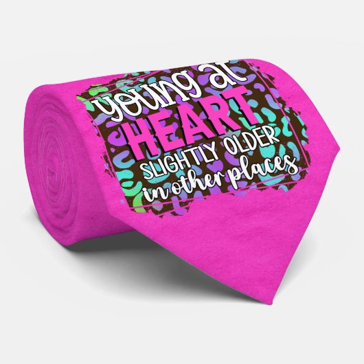 Milo Dale Young au coeur rose cravate homme (Roulé)