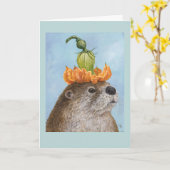 Milo David la carte de la loutre de rivière (Fleur jaune)