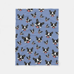 Milo de Boston Terrier Fleece Deken