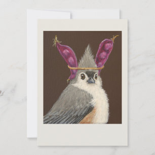 Milo de tufted titmouse flat card