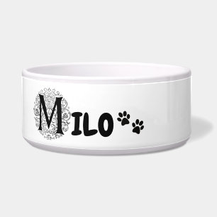 Milo - honden en katten gepersonaliseerde kom