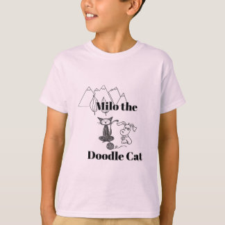 Milo le T-shirt du doodle Cat
