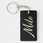 Milo Name whitegold Porte-clés (Devant)