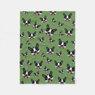 Milo The Boston Terrier Fleece Deken