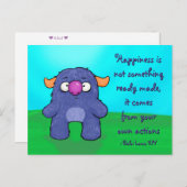 Milo the Monster, briefkaart (Voorkant / Achterkant)