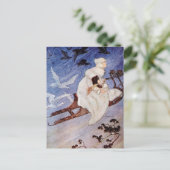  Milo Winter De Sneeuwkoningin Briefkaart (Staand voorkant)