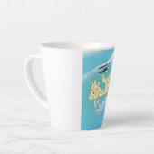 Milos, de Grieks-eilandkaart-reisposterkunst. Latte Mok (Linkerhoek)