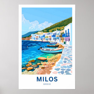 Milos Griekenland Reisprint Poster