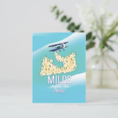 Milos, île grecque Carte de voyage poster art. (Debout devant)