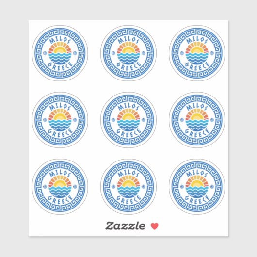 Milos Island, Grèce Sticker à pack multiple (Feuille)