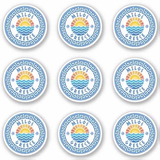 Milos Island, Griekenland Multiple Pack Sticker (Voorkant)
