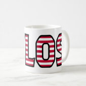 Milos Name Prénom USA styled Tasse Café (Devant droit)